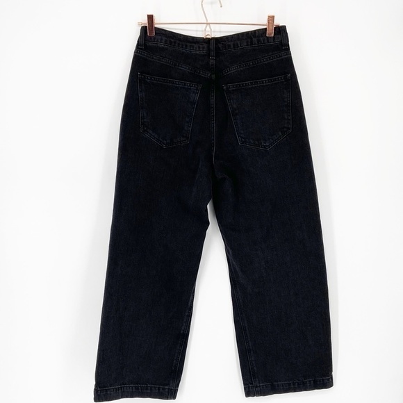 TOPSHOP MOTO Wide Leg Button Front Cropped Jeans - Picture 5 of 6